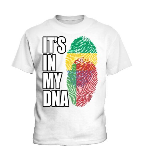 Gambian And Belarusian Mix Heritage DNA Flag Kids T-Shirt