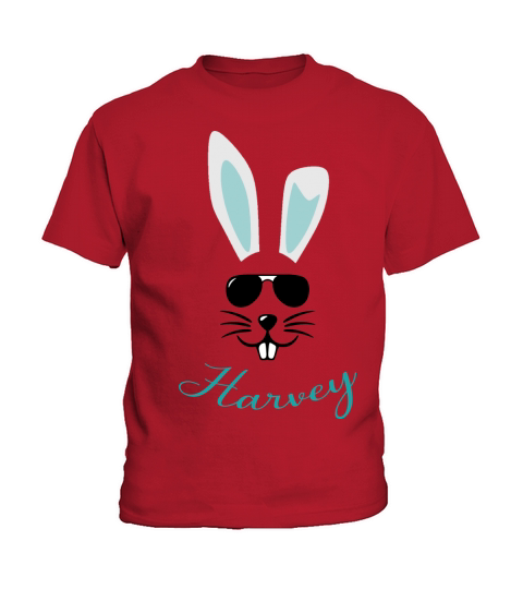 Harvey Easter Bunny Boy Name Rabbit 2020 Kids T-Shirt