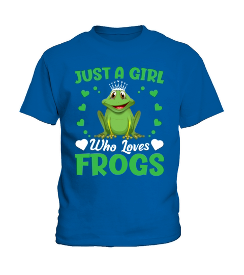 Just a Girl Who Loves Frogs - Frog Lover Funny Kids T-Shirt