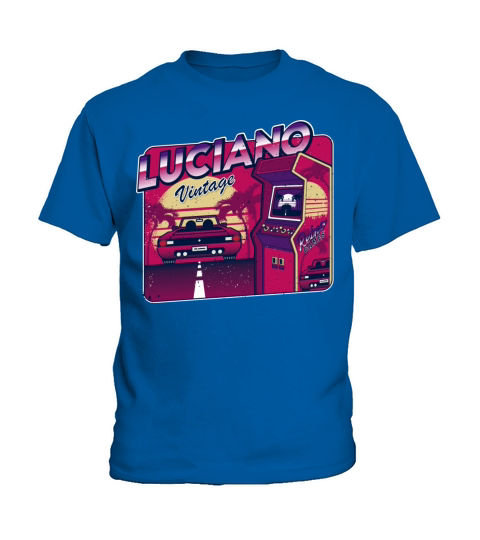 Luciano - Personalized Vintage Gamer 80s 90s Kids T-Shirt