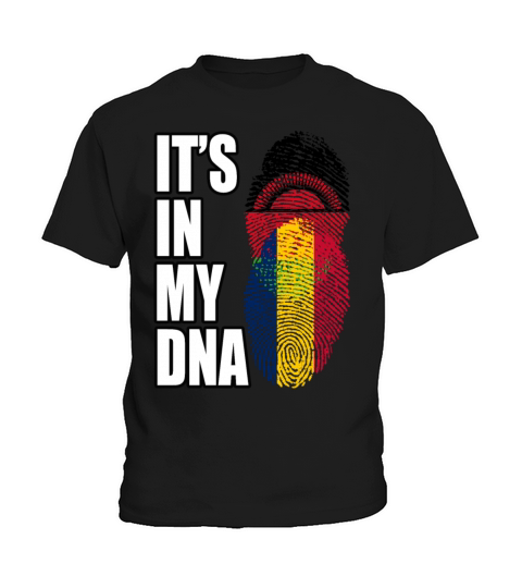 Malawian And Chadian Mix Heritage DNA Flag Kids T-Shirt