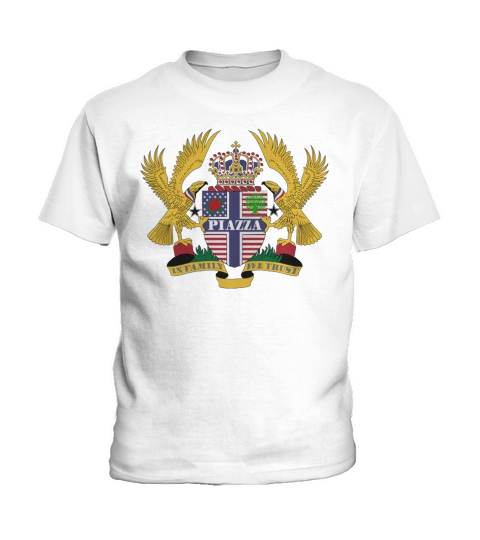 Piazza Family Crest For American People - Piazza Family T-Shirt, Hoodie, Sweatshirt Kids T-Shirt