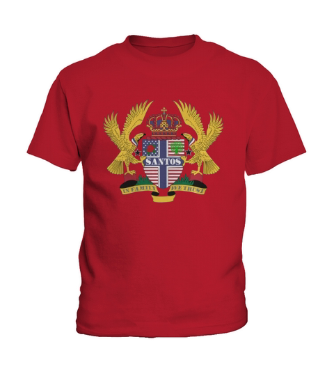 Santos Family Crest For American People - Santos Family T-Shirt, Hoodie, Sweatshirt Kids T-Shirt