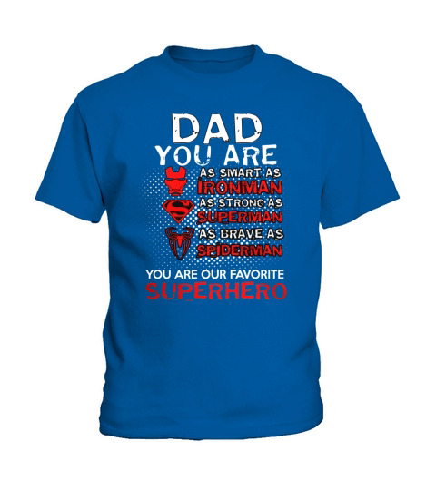 SUPERDAD SUPERDAD TSHIRT MEN SUPER DAD SHIRT DAD SUPERHERO Kids T-Shirt