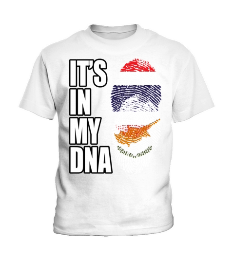 Thai And Cypriot Vintage Heritage DNA Flag Kids T-Shirt