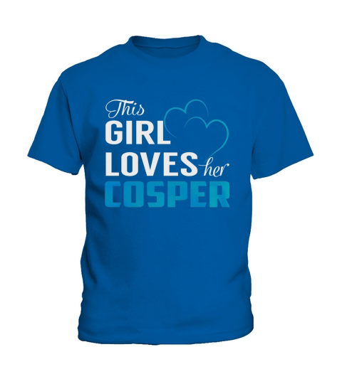 This Girl Loves Her COSPER Name Shirts Kids T-Shirt