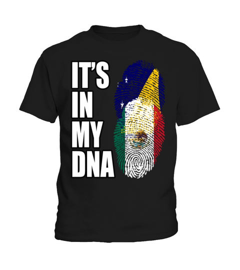 Tokelauan And Mexican Mix Heritage DNA Flag Kids T-Shirt