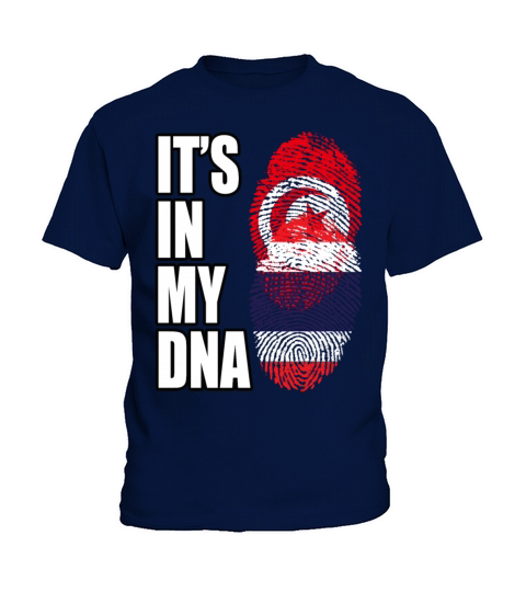 Tunisian And Thai Mix Heritage DNA Flag Kids T-Shirt