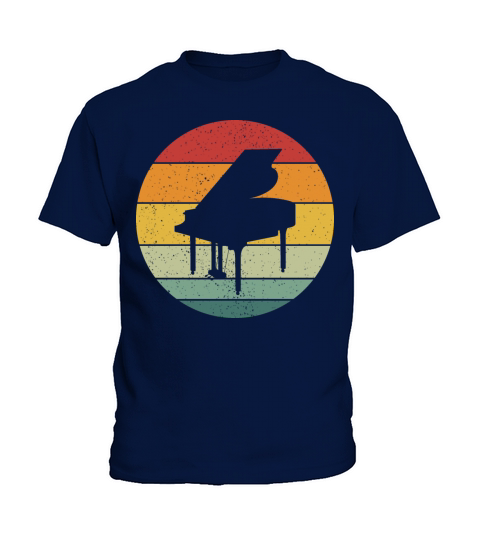 Vintage Retro Grand Classical Piano Vintage Music Kids T-Shirt