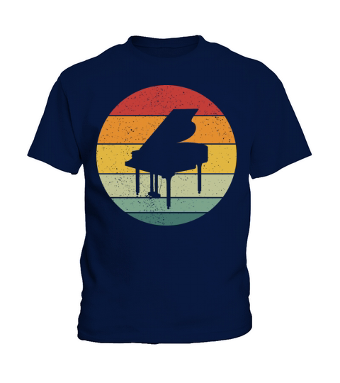 Vintage Retro Grand Classical Piano Vintage Music Kids T-Shirt