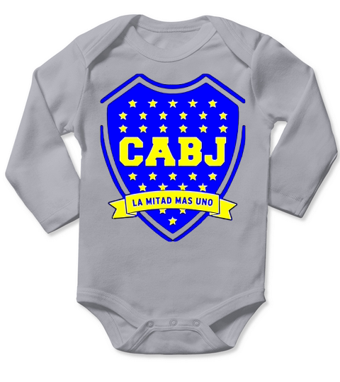 Boca Juniors Argentina Camiseta TShirt La Mitad Mas Uno Long Sleeve Baby One-Piece