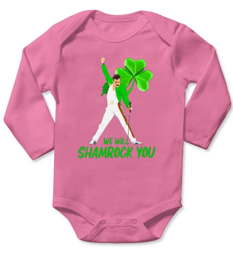 Freddie Mercury we will shamrock you shirt Long Sleeve Baby One-Piece