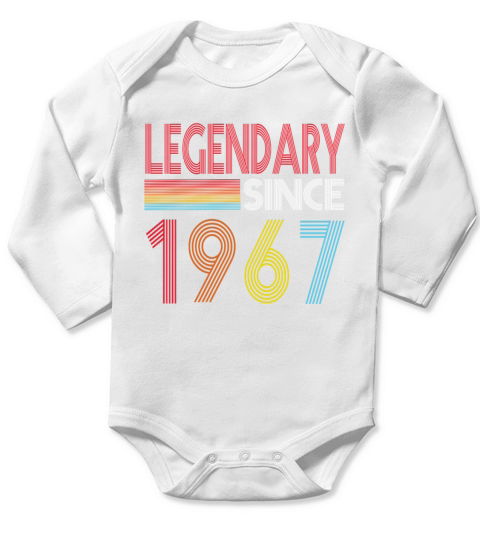 Legendary Since 1967 Long Sleeve Baby One-Piece