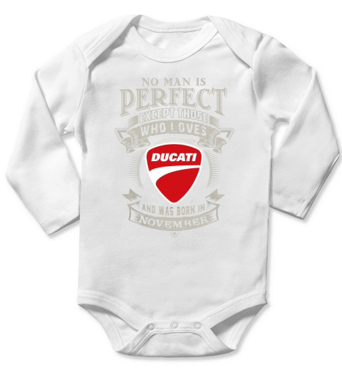 Man  Ducati   November Long Sleeve Baby One-Piece