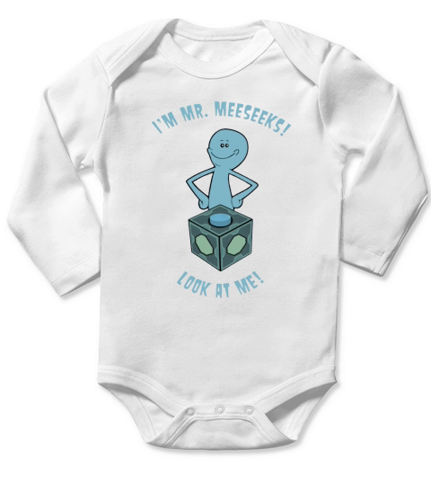 Mr. Meeseeks Long Sleeve Baby One-Piece