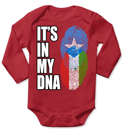 Somali And Equatorial Guinean Vintage Heritage DNA Long Sleeve Baby One-Piece
