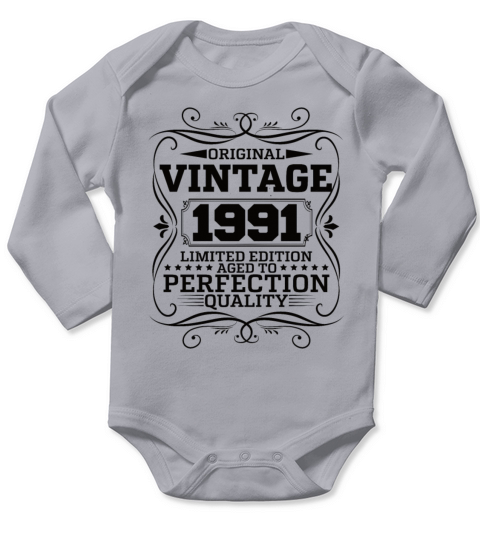 Vintage 1991 Original Limited Edition Long Sleeve Baby One-Piece