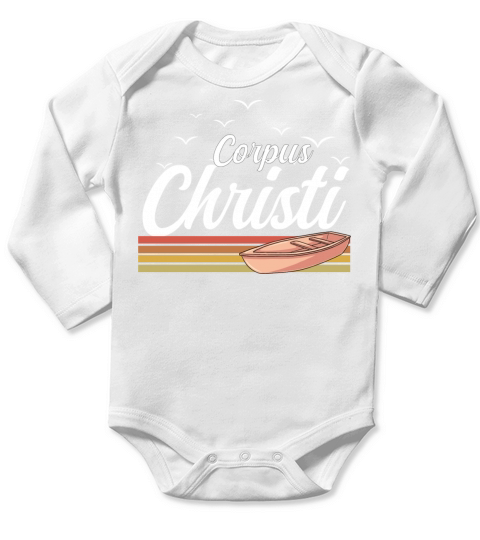 Vintage Corpus Christi Texas gifts for womens Long Sleeve Baby One-Piece