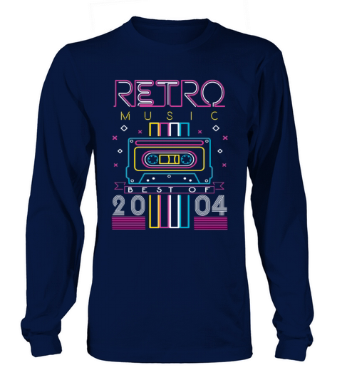 Best Of 2004 Retro Cassette Vintage Birthday Long sleeved Unisex