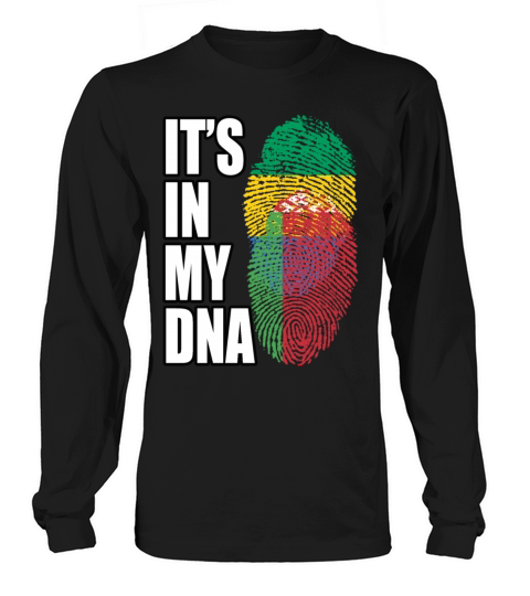 Gambian And Belarusian Mix Heritage DNA Flag Long sleeved Unisex