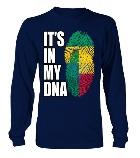 Gambian And Benin Mix Heritage DNA Flag Long sleeved Unisex