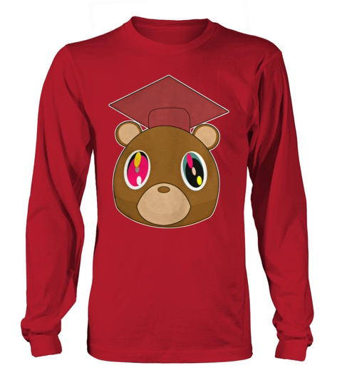 Graduation Bear Kanye T-Shirt Long sleeved Unisex