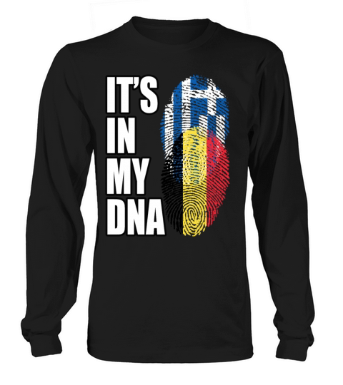 Greek And Belgian Mix Heritage DNA Flag Long sleeved Unisex