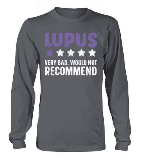 Lupus Awareness Purple Ribbon Autoimmune Disease Long sleeved Unisex
