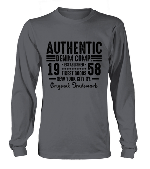New York City Born In 1958 Vintage Birthday Long sleeved Unisex
