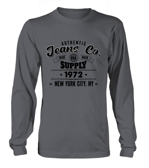 New York City Born In 1972 Vintage Birthday Long sleeved Unisex