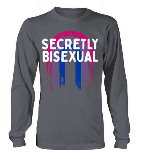 Secretly Bisexual Bi Introvert Bi Pride Long sleeved Unisex
