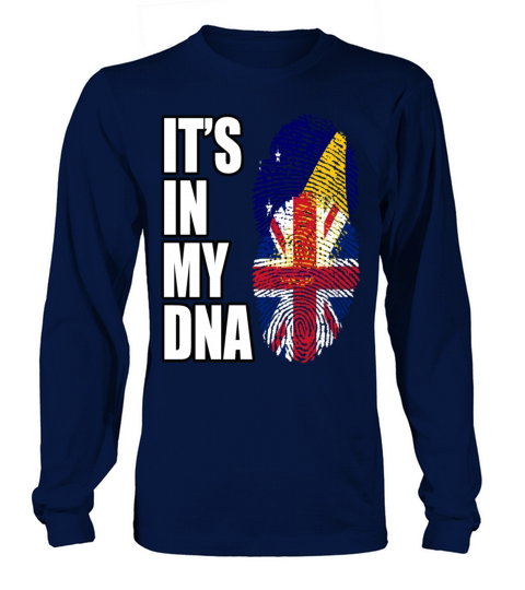 Tokelauan And British Mix Heritage DNA Flag Long sleeved Unisex