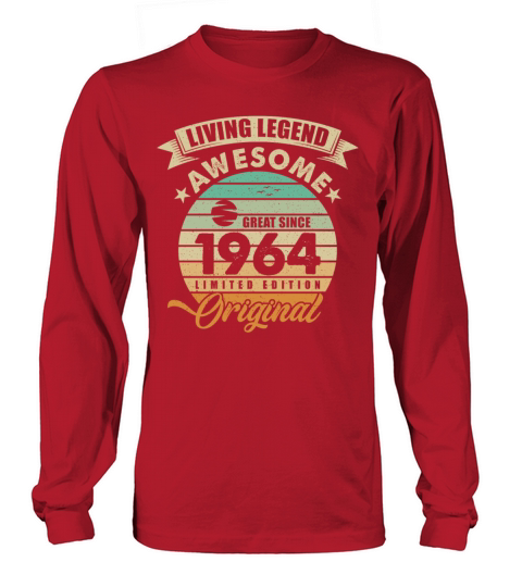 Vintaga 1964 Birthday Long sleeved Unisex