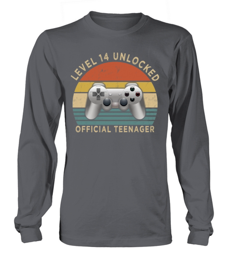 Vintage Level 14 Unlocked Official Teenager Long sleeved Unisex