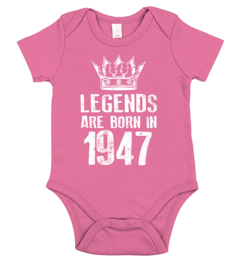 1947 legends born in Short Sleeve Baby One-Piece