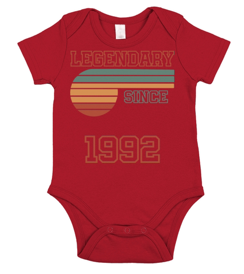 30 Birthday 1992 Short Sleeve Baby One-Piece