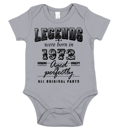Born in 1972 Funny 50 Years Old Saying 50th Birth Short Sleeve Baby One-Piece