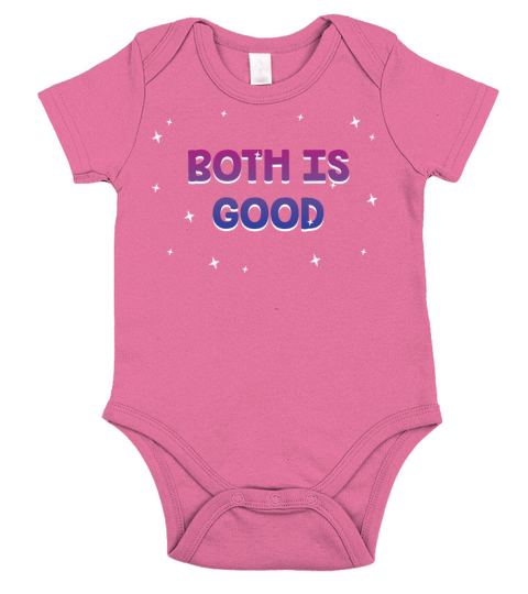 Both is Good Bisexual LGBTQ Bi Pride Positivity Short Sleeve Baby One-Piece