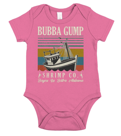Bubba Gump Shrimp co Bayou La Batra Alabama vintage shirt Short Sleeve Baby One-Piece