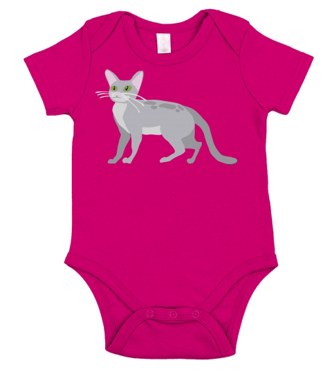 Cat(26) Short Sleeve Baby One-Piece