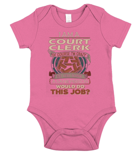 COURT CLERK Do This Job Short Sleeve Baby One-Piece