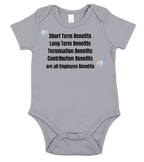 Employee benefits bullet list Short Sleeve Baby One-Piece