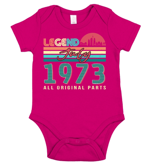 Everything Original 1973 In July Short Sleeve Baby One-Piece