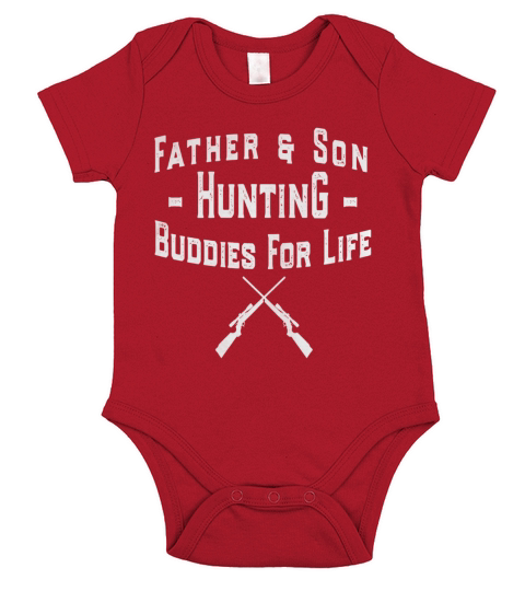 Father &amp;amp;amp; Son Hunting Buddies For Life T-Shirt | Fathers Day Short Sleeve Baby One-Piece