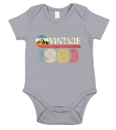 Funny Birthday Born in 1983 Limited Edition Short Sleeve Baby One-Piece