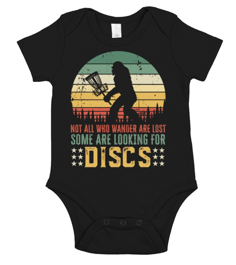 Funny Disc Golf Bigfoot Gift Short Sleeve Baby One-Piece