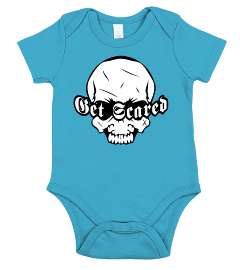 get scared Short Sleeve Baby One-Piece