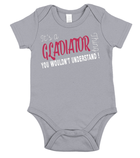 Gladiator Its Gladiator Thing - TeeForGladiator Short Sleeve Baby One-Piece