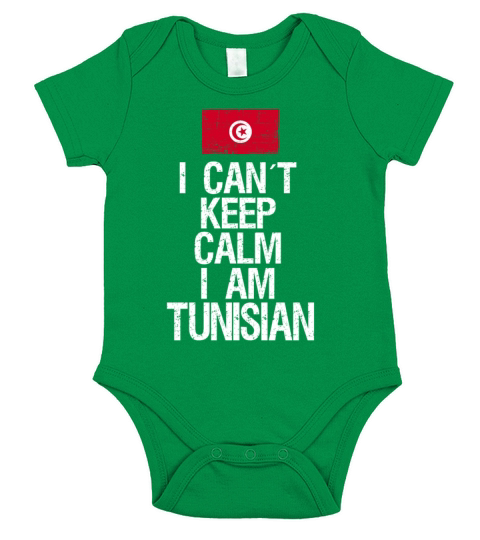 I can not keep calm I am Tunisian Short Sleeve Baby One-Piece