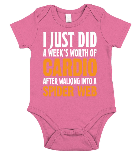 I Just Did A Weeks Worth Of Cardio After Walking Short Sleeve Baby One-Piece